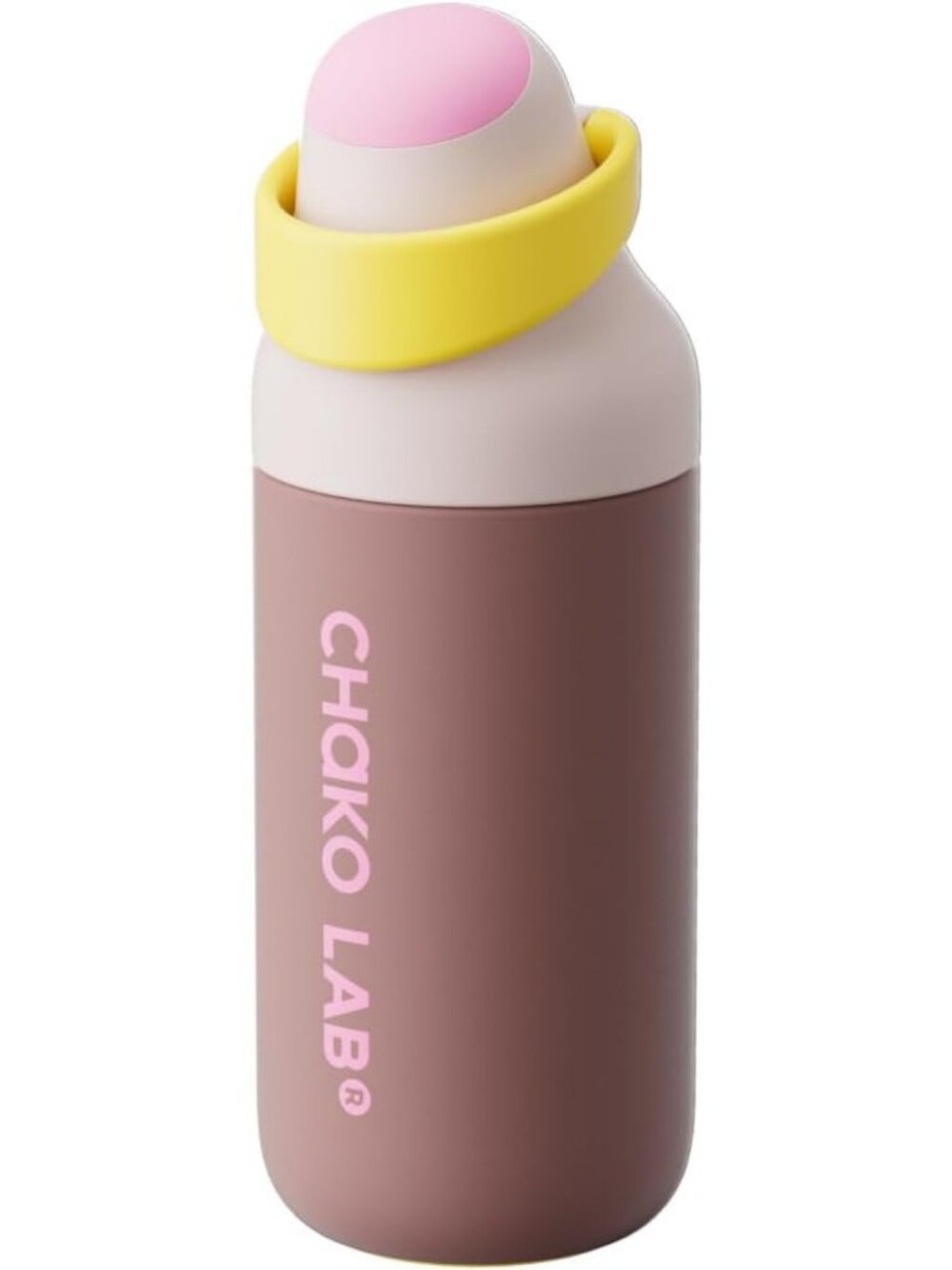 Insulated 18oz Ceramic Coated Water Bottle with Straw, Leakproof Travel Tumbler